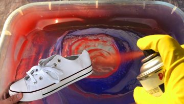 Shoes Hydro Dipping with Spray Paint – DIY – YouTube