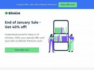 Blinkist – 15min Book and Podcasts Insights⏱ – 40% off